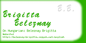 brigitta beleznay business card